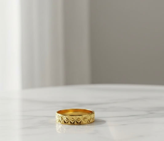 Alloy Men's Golden Ring Band